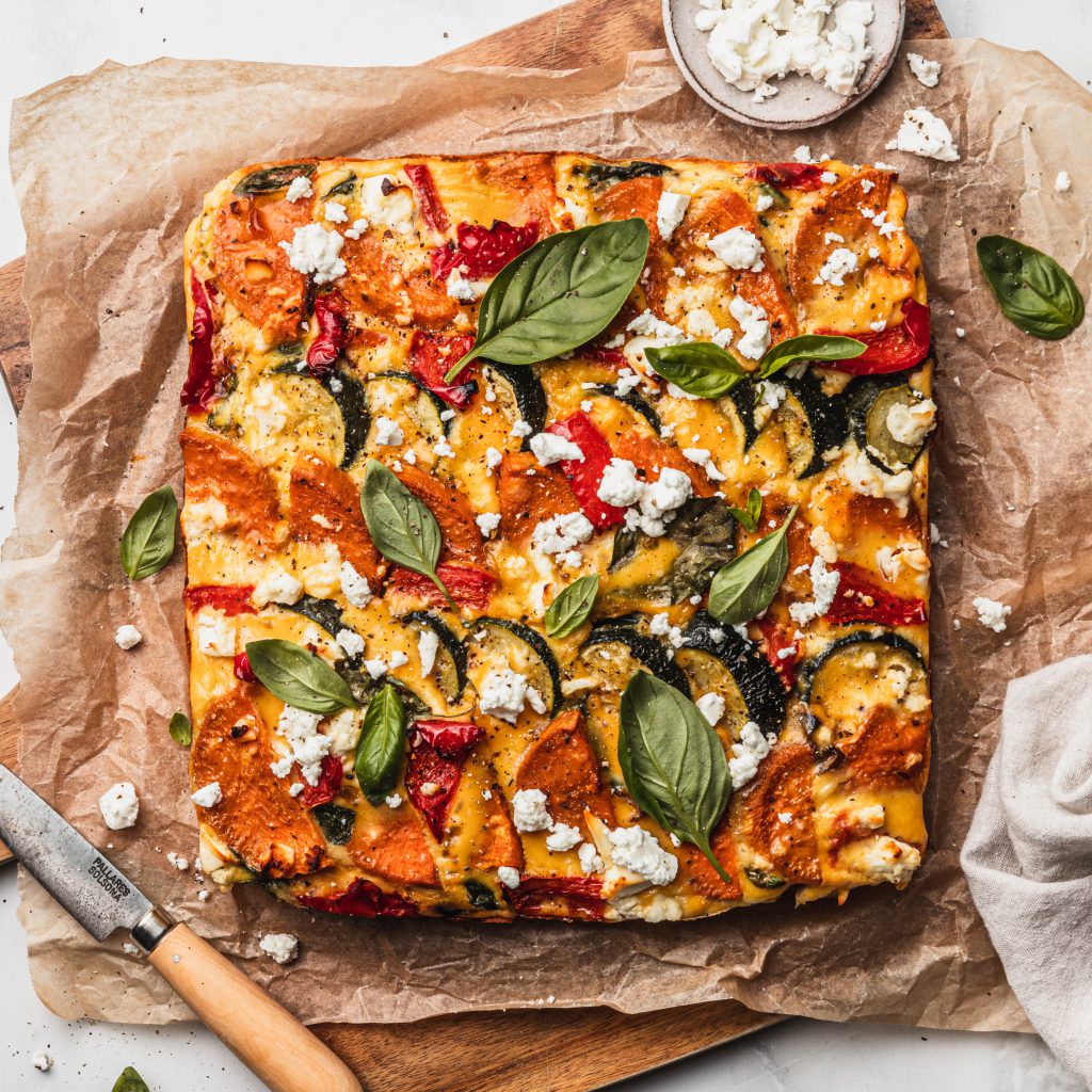 Australian Sweet Potatoes Sweet Potato & Rainbow Veggie Frittata
